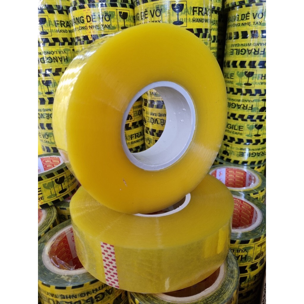 Combo 1 cuộn băng keo trong hoặc đục loại 1kg tặng dao cắt loại mỏng
