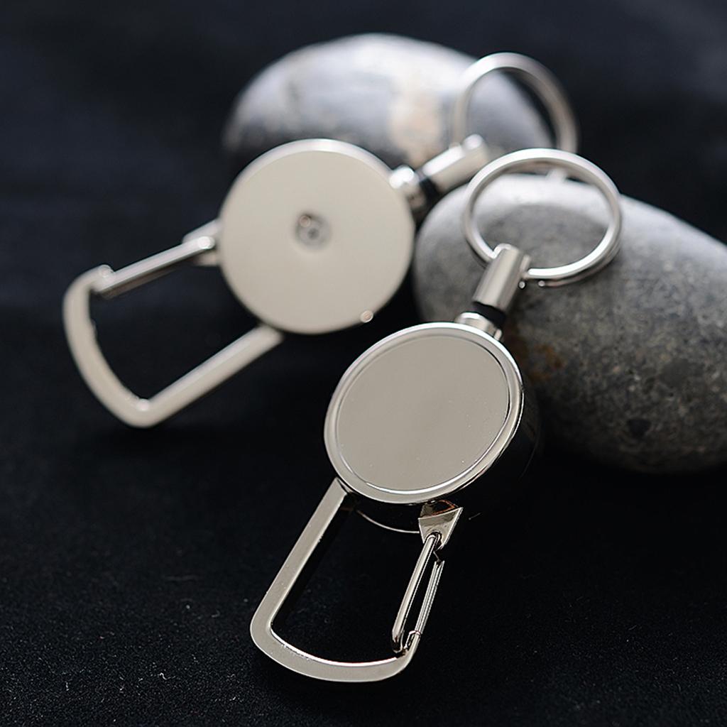 Anti-theft Telescopic Keychain Anti-lost Key Ring Easy Pull Clasp Key Buckle