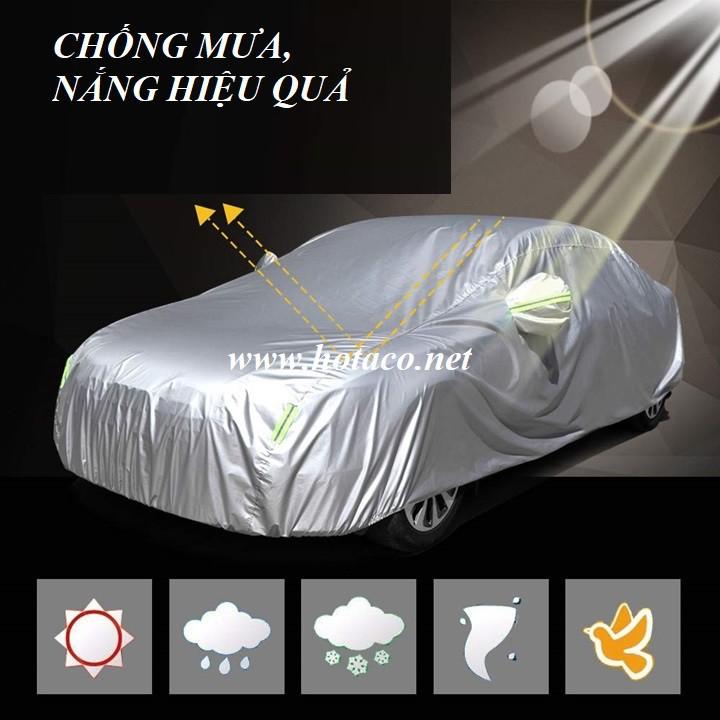 Bạt phủ ô tô, áo trùm xe, bạt che nắng mưa VẢI DÙ dùng riêng cho xe HONDA CITY