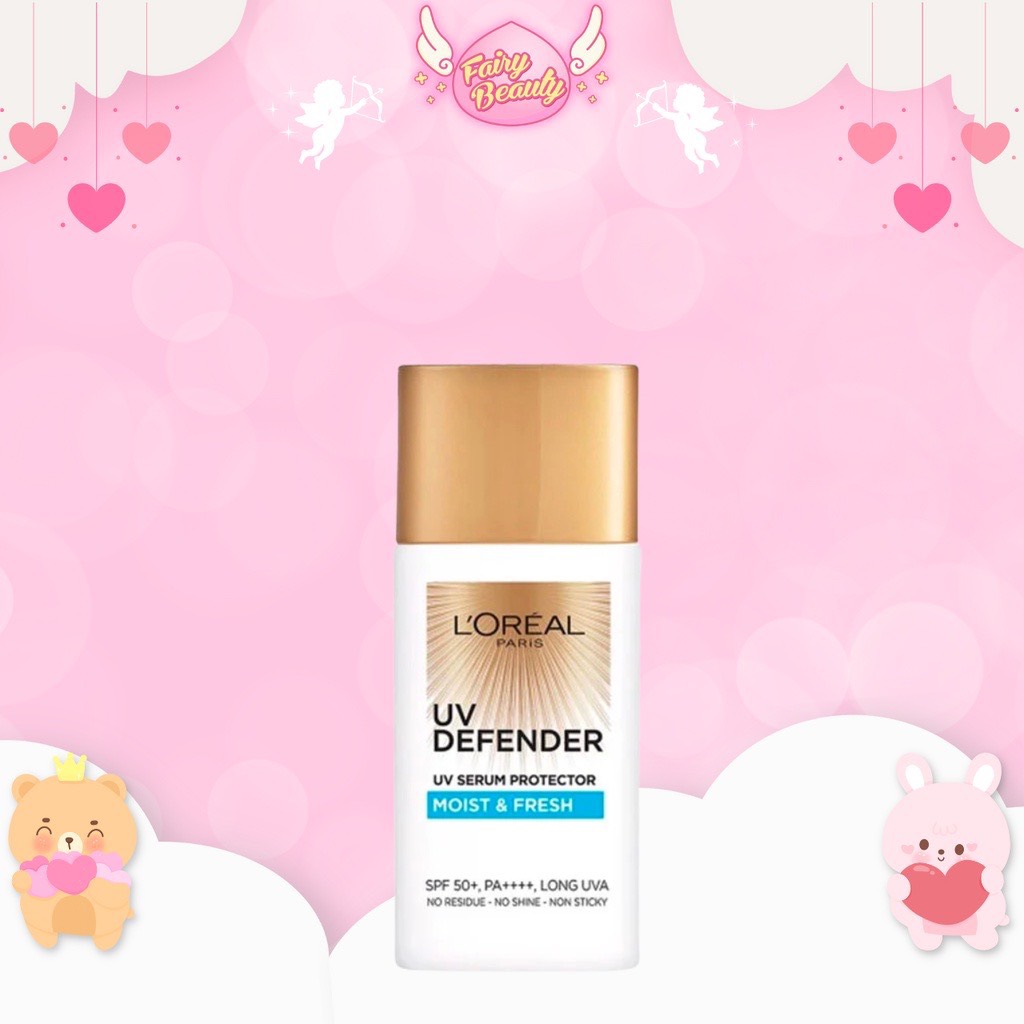 [L'OREAL PARIS] Kem Chống Nắng Dưỡng Ẩm Giúp Căng Mịn Làn Da UV Defender SPF 50+/PA++++ Moist &amp; Fresh 50ml