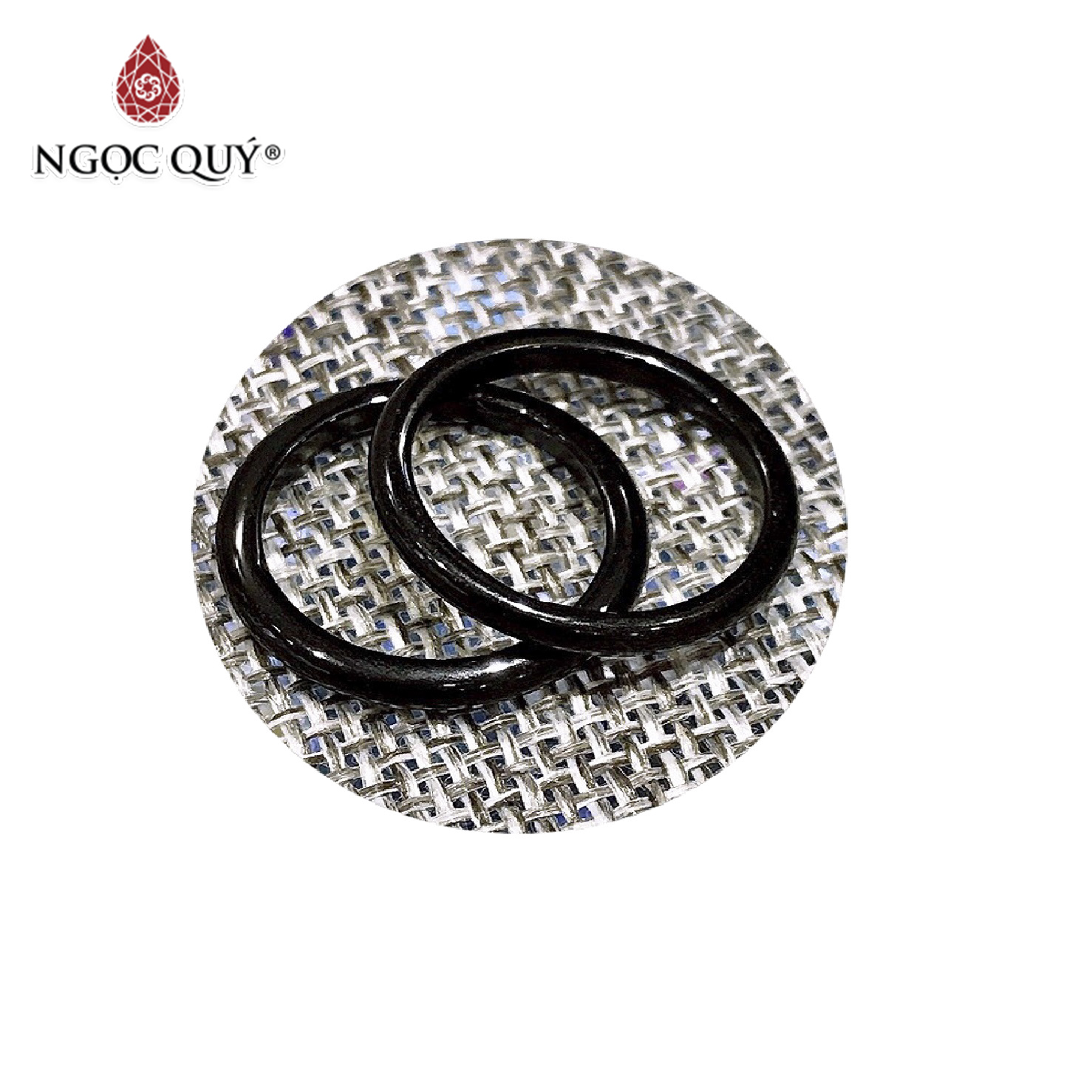 Nhẫn Đá Thiên Nhiên May Mắn - Ngọc Quý Gemstones - Đen - 17Mm