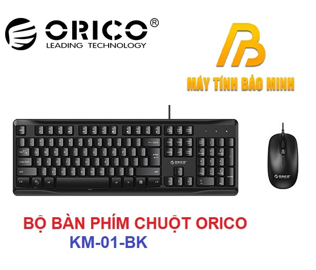 Hình ảnh Bộ Bàn Phím và Chuột có Dây Orico KM01 - Hàng chính hãng