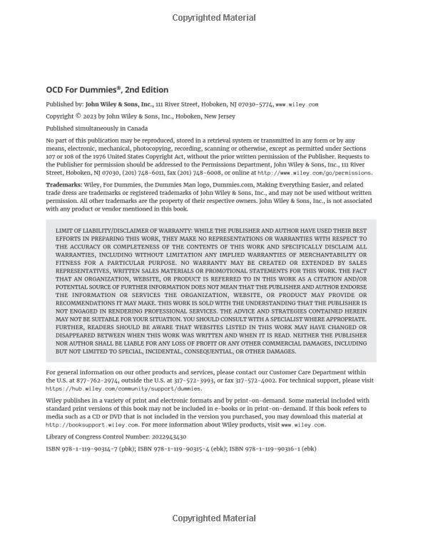 Sách ngoại văn: OCD For Dummies 2nd Edition