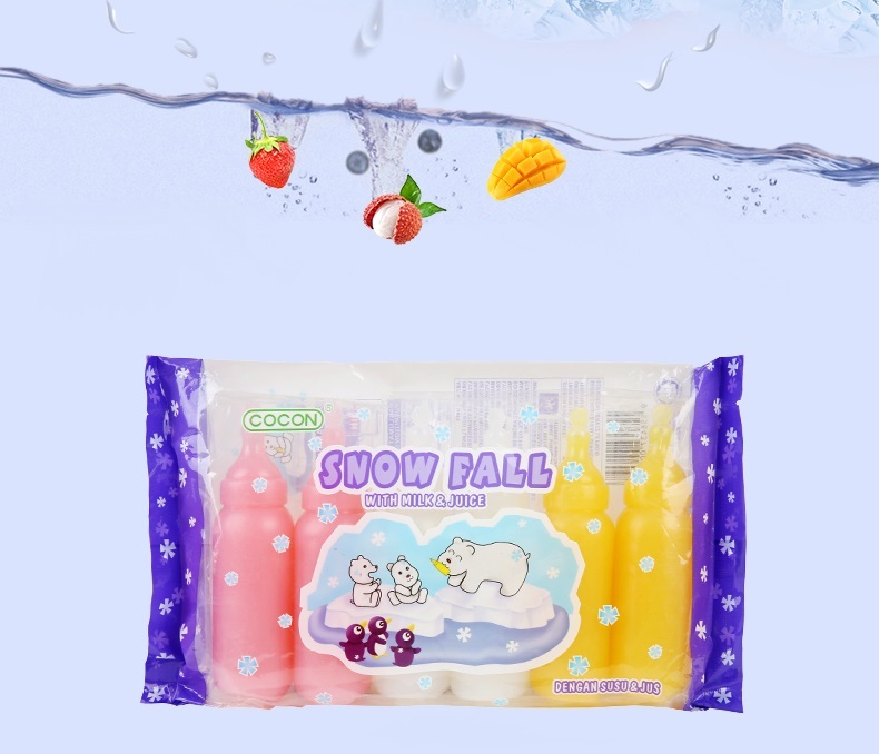 KEM ĐÁ SNOWFALL COCON - COCON SNOWFALL ICE TUBE (Gói 6pcs x 80ml)