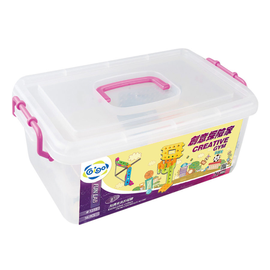 Đồ Chơi Dạy Học Gigo Toys Huấn Luyện Viên Nhí - Creative Gym 1272 (56 Mảnh Ghép)