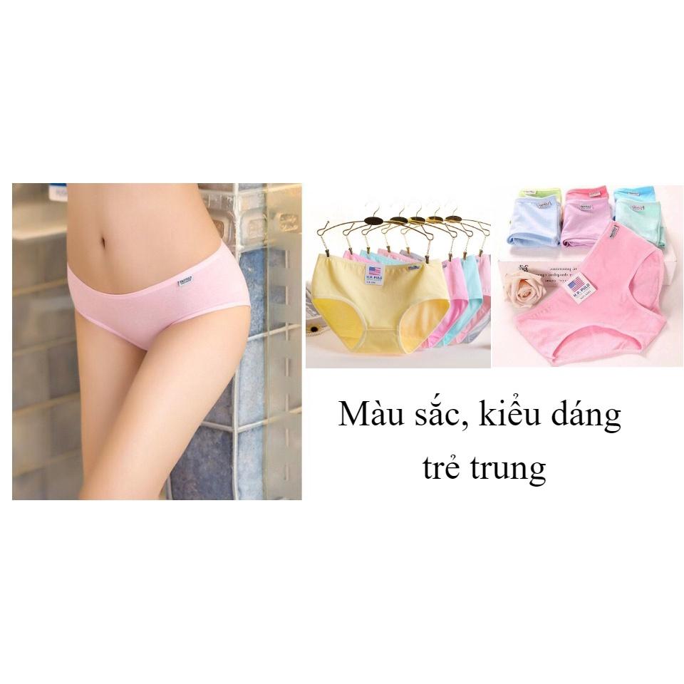3 Quần lót nữ cotton sợi tre đàn hồi co giãn 4 chiều len tăm xinh xắn cute kháng khuẩn 1105