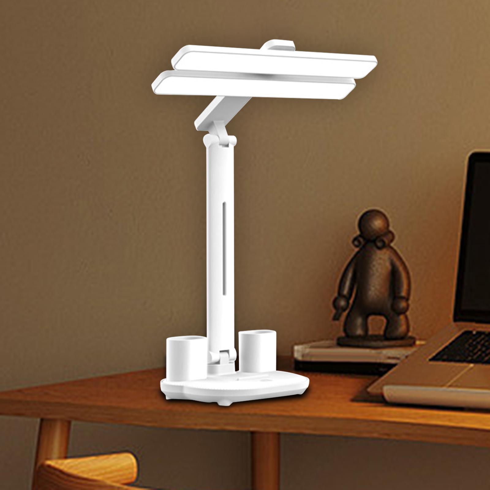 3 in 1 Desk Lamp Eye Caring Flexible Table Lamp for Reading Dorm Room Office