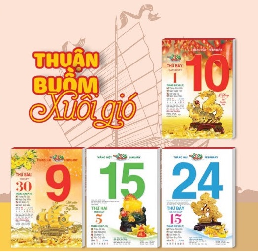Lịch Bloc Đại 2024 + Bìa - AH-19, AH20, AH21