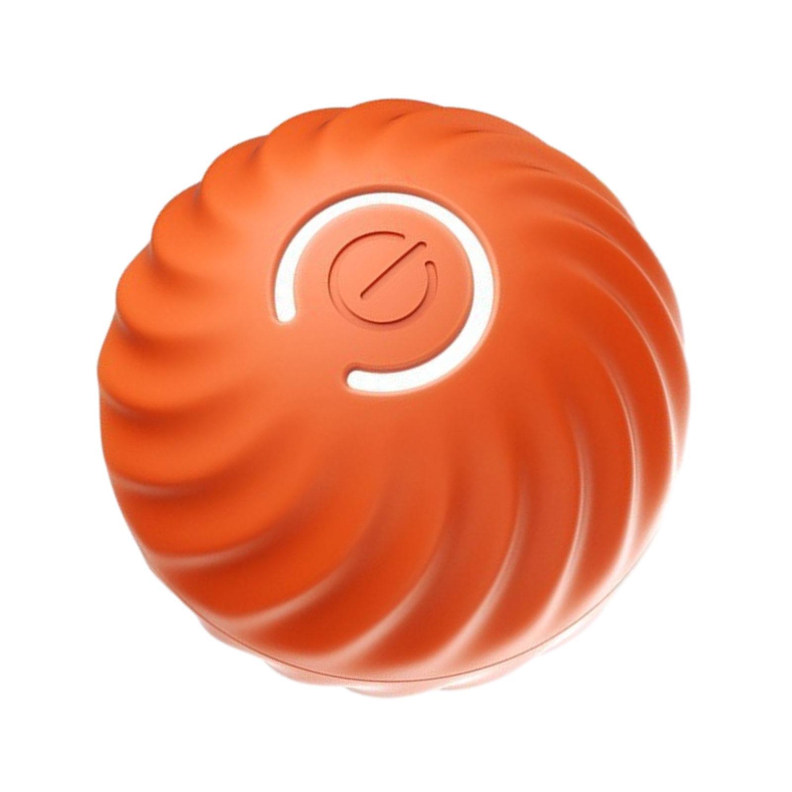 Interactive Cat Toy Ball Moving Rolling Pets Toy Ball Silicone Training Resistant to Bite Electric Automatic Pet Exercise Ball