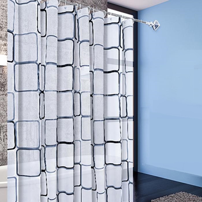 Rèm Cửa Nhà Tắm 9 Móc 180CM