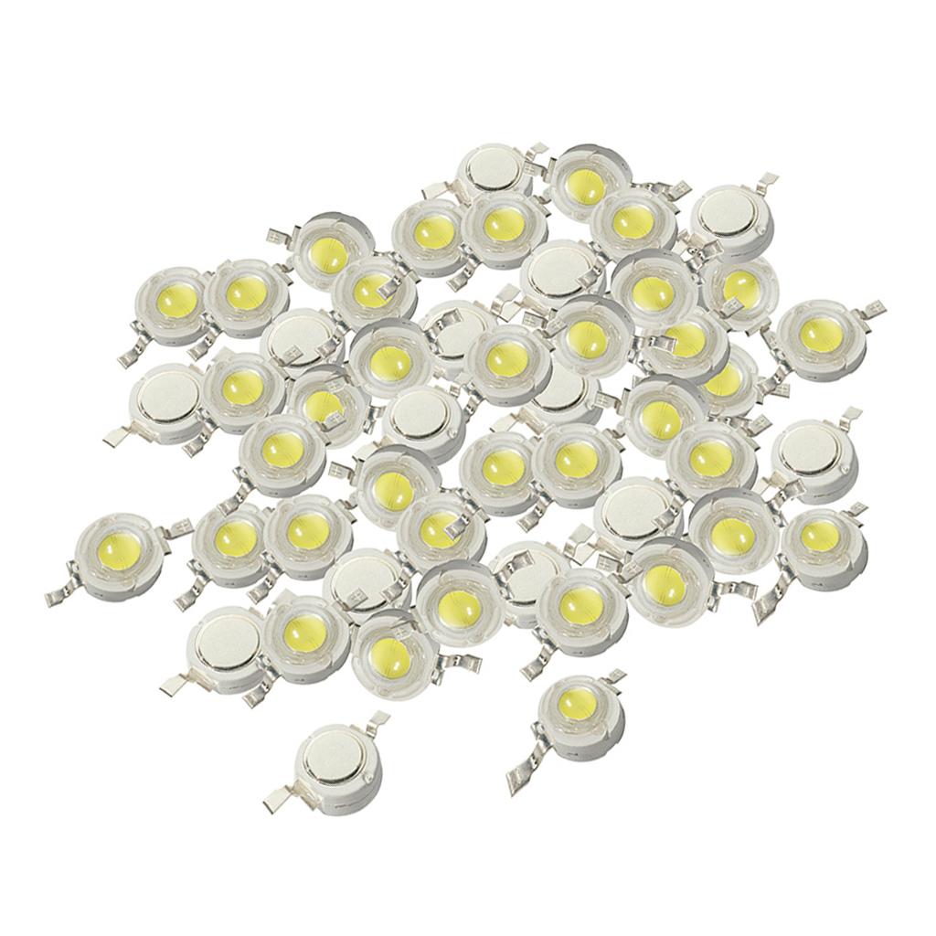 50 Cái 1W Cao Cấp SMD LED Chip COB Đèn Hạt Đèn LED Trắng Diode