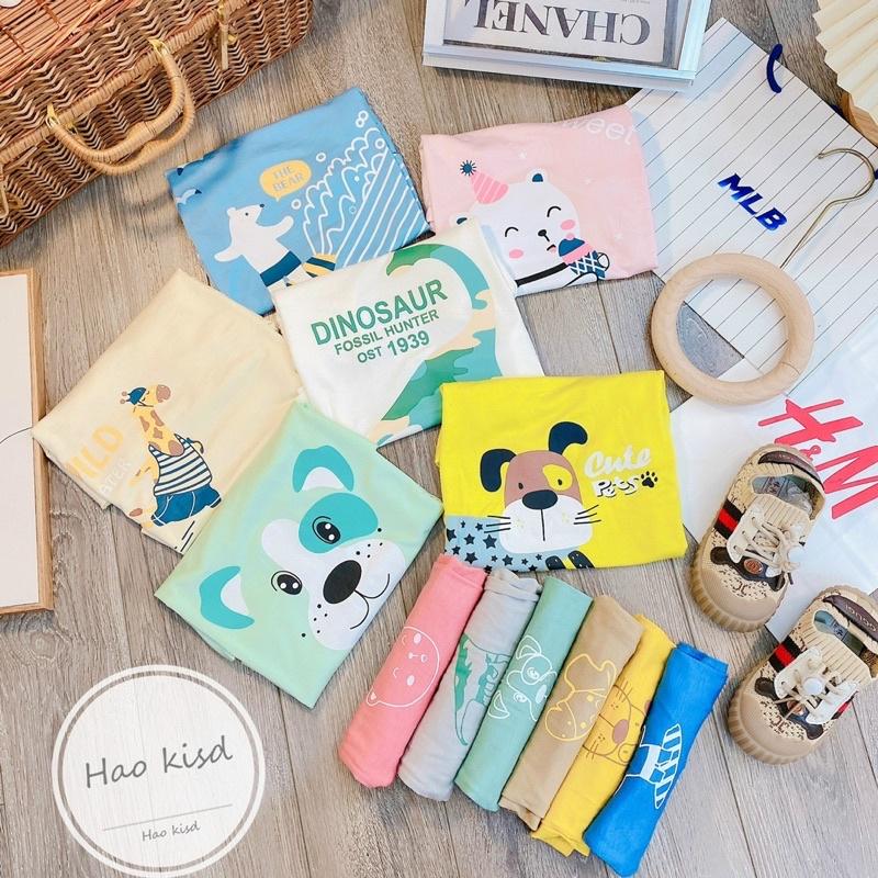 Bộ cộc tay, ngắn tay, bộ đùi chất thun lạnh cho bé trai, bé gái,bé sơ sinh hình con vật dễ thương