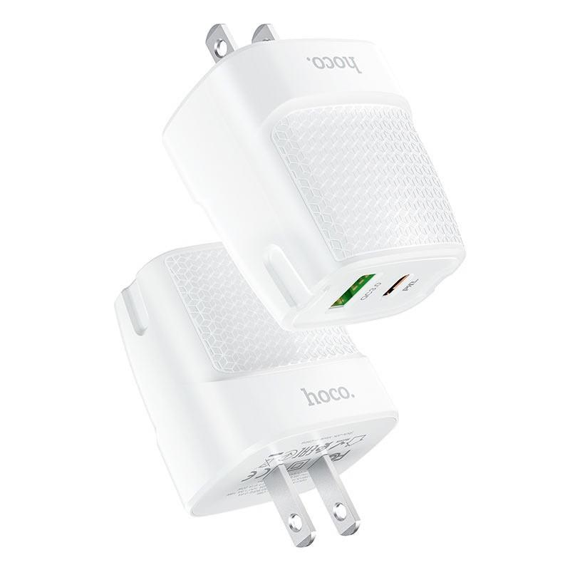 Cóc Sạc Nhanh Hoco C85 20W PD + QC 3.0 Tiêu Chuẩn Châu Âu - Sạc Siêu Nhanh -Vật Liệu Chống Cháy,HÀNG CHÍNH HÃNG