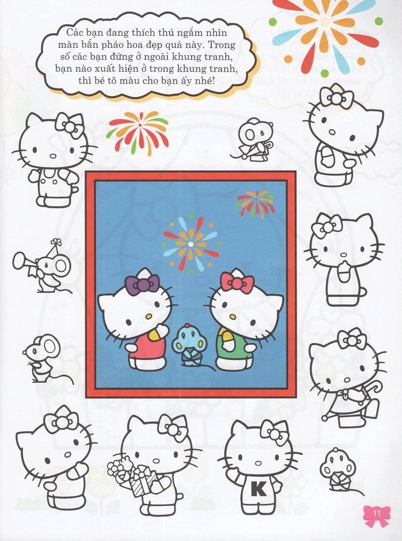 Sách Hello Kitty - Rèn Luyện Khả Năng Quan Sát (Tô Màu)