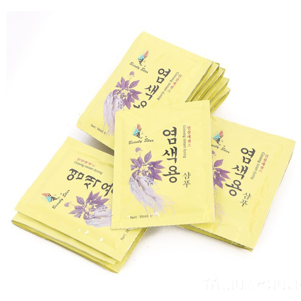 Dầu gội đen tóc thảo dược beauty star hàn quốc 30ml/gói