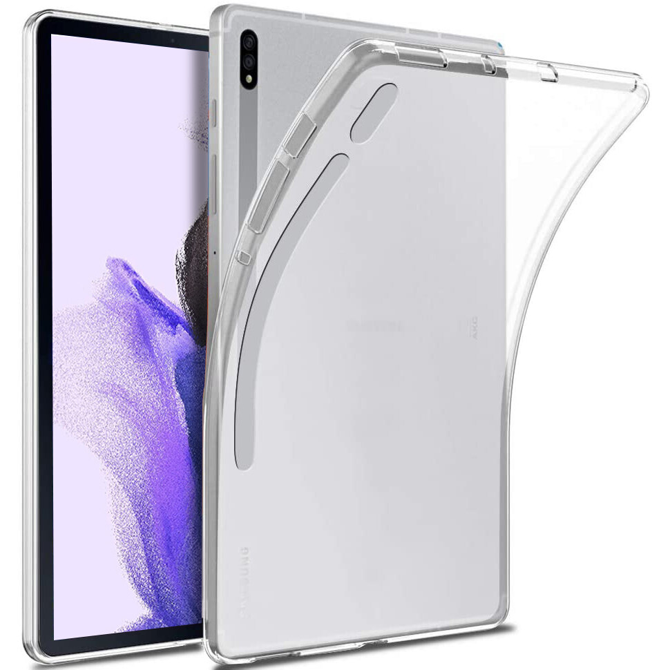 Ốp lưng trong suốt silicon dùng cho Samsung Tab S7 FE - Hàng nhập khẩu