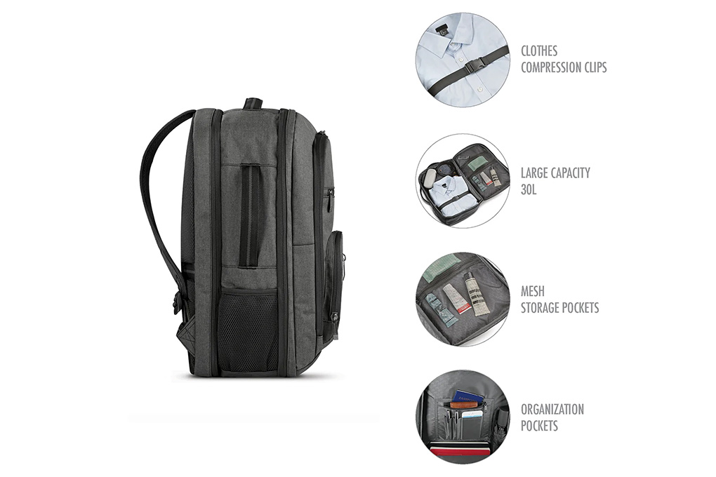 Balo du lịch SOLO GRAND TRAVEL TSA - Balo đựng Laptop 17.6 inch - Thương hiệu Mỹ - Bảo hành 5 năm