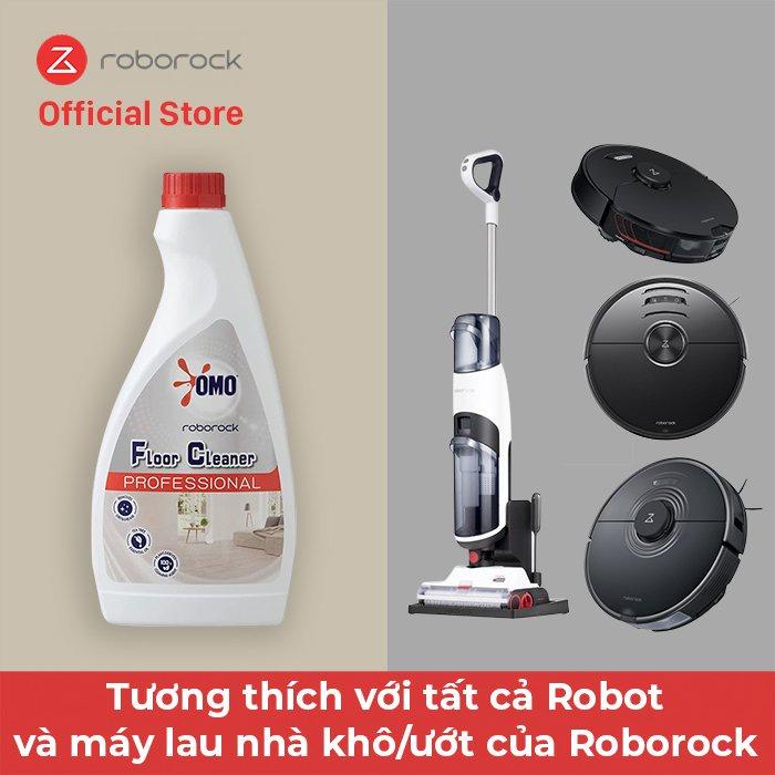 Nước lau sàn chuyên dụng Omo Roborock - Dành cho Robot, Máy hút bụi cầm tay, Chống nghẹt ống bơm, Dung tích 480ml