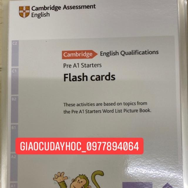 Flashcard tự vựng luyện thi CAMBRIDGE STARTER (214 thẻ ép plastic)