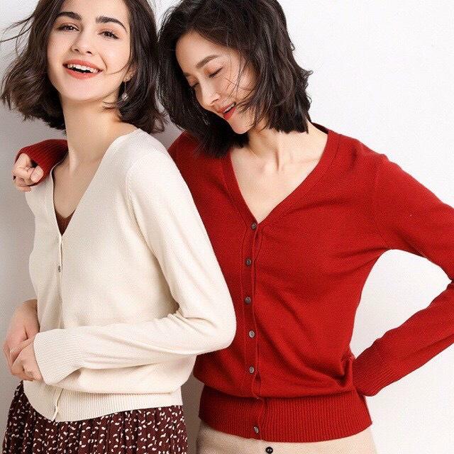 Áo len cardigan 5 KHUY chất đẹp