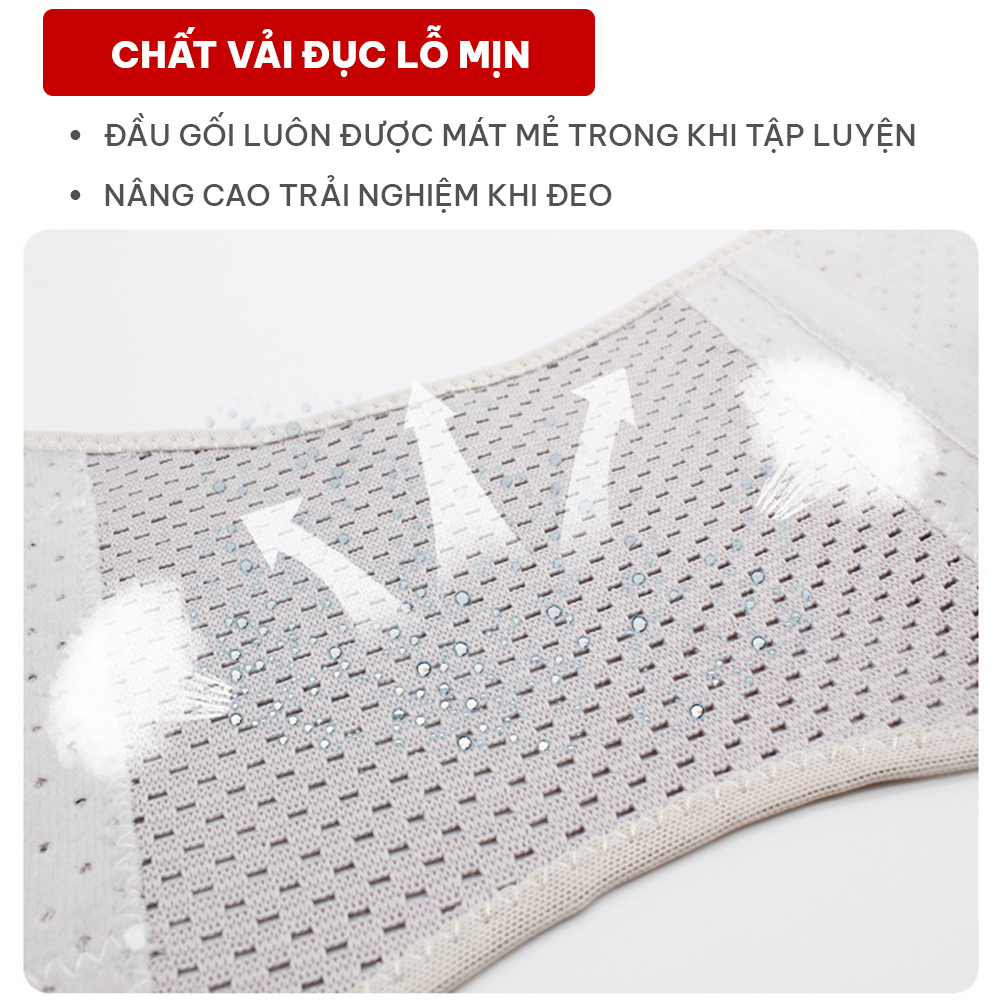 Băng đầu gối chuyên nghiệp GoodFit GF526K thoáng khí, có thể điều chỉnh, hỗ trợ giảm đau khớp