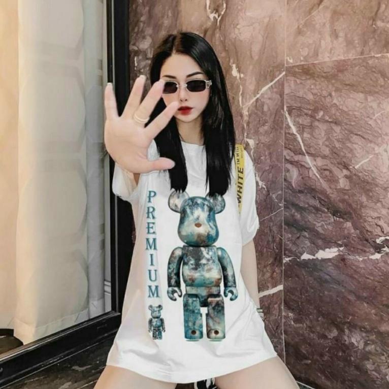 Áo thun tay lỡ HELES form rộng unisex oversize, áo phông nam nữ đẹp ulzzang GẤU PREMIUM H30