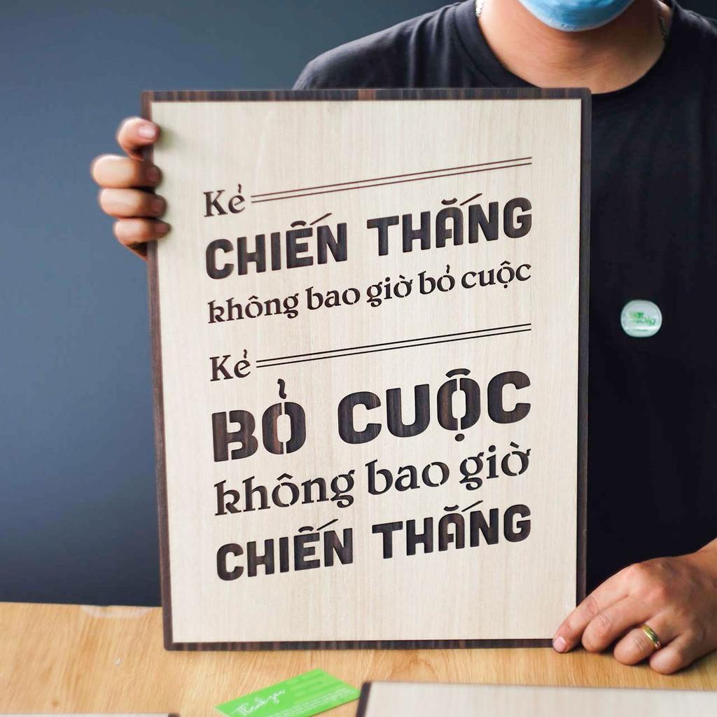 Tranh động lực TBIG102: Kẻ chiến thắng không bao giờ bỏ cuộc, kẻ bỏ cuộc không bao giờ chiến thắng