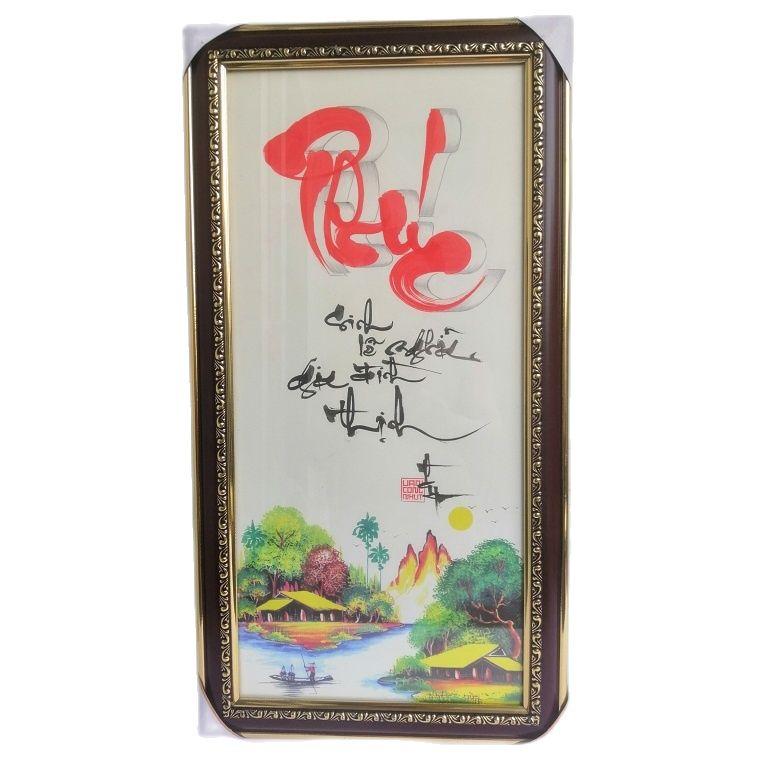 Bộ tranh thư pháp PHÚC LỘC THỌ. Quà tặng mừng thọ, mừng tân gia, khai trương.Quà tặng ông bà,cha mẹ