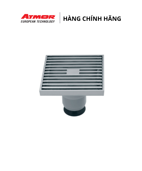 Phễu Thoát Sàn Nhà Tắm Inox Cao Cấp Chống Hôi Và Côn Trùng ATMOR – 8109