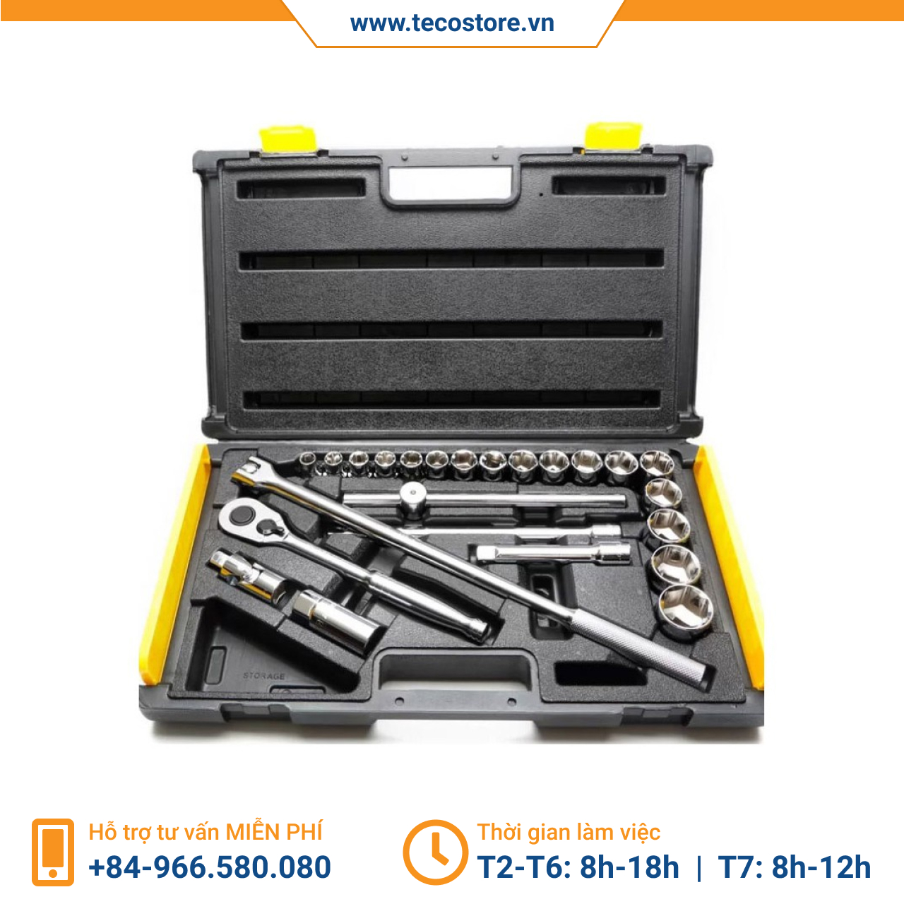 Bộ khẩu 25 chi tiết Stanley 86-589-1 1/2” 10-32mm