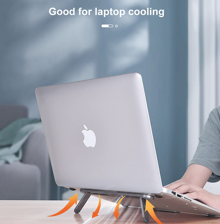 Giá đỡ laptop giúp tản nhiệt hiệu quả dạng dán xếp gọn tiện lợi D8-T2997