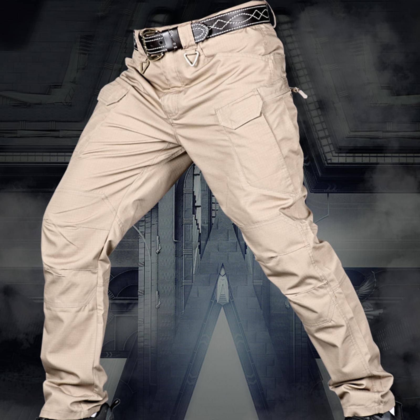Streetwear Casual Jogger Cargo Pants  Hiking Trousers Outdoor Gray_S