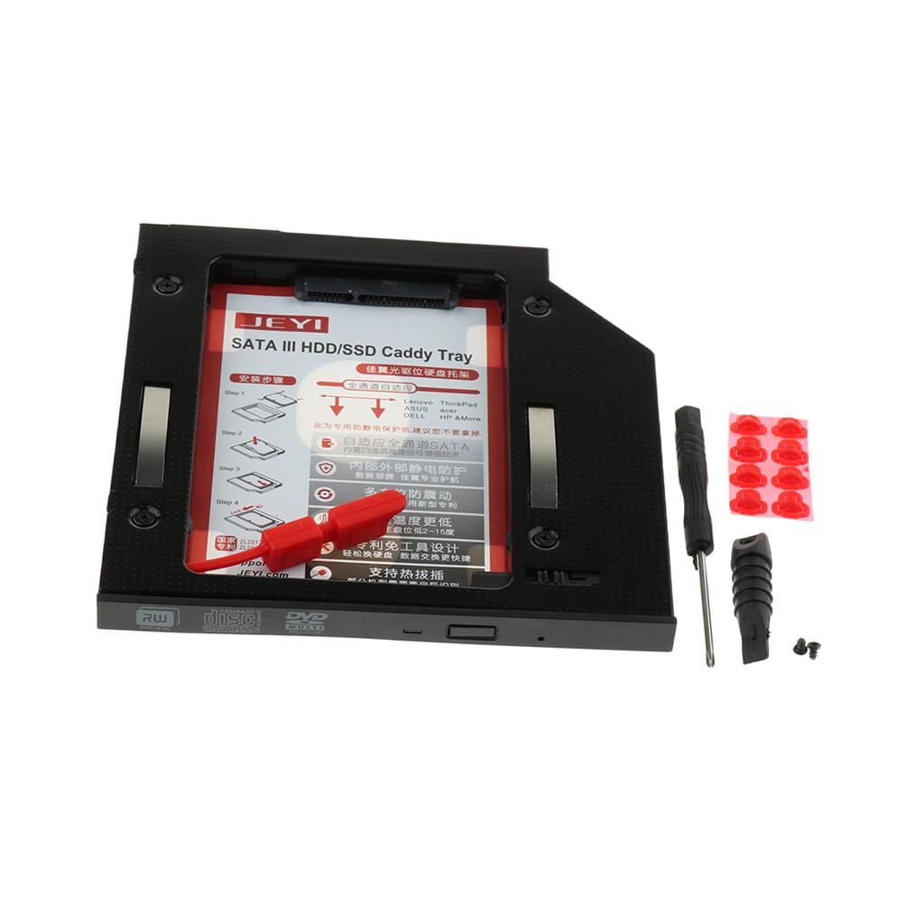 8.9mm-9.5mm SATA III HDD SSD Hard Drive Caddy Case Adapter Universal Laptop CD/DVD-ROM Optical Bay for 7mm/9.5mm SATA Hard Disk