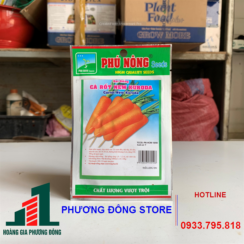 Combo 5-10 gói hạt giống cà rốt New Kuroda chịu nhiệt, năng suất cao