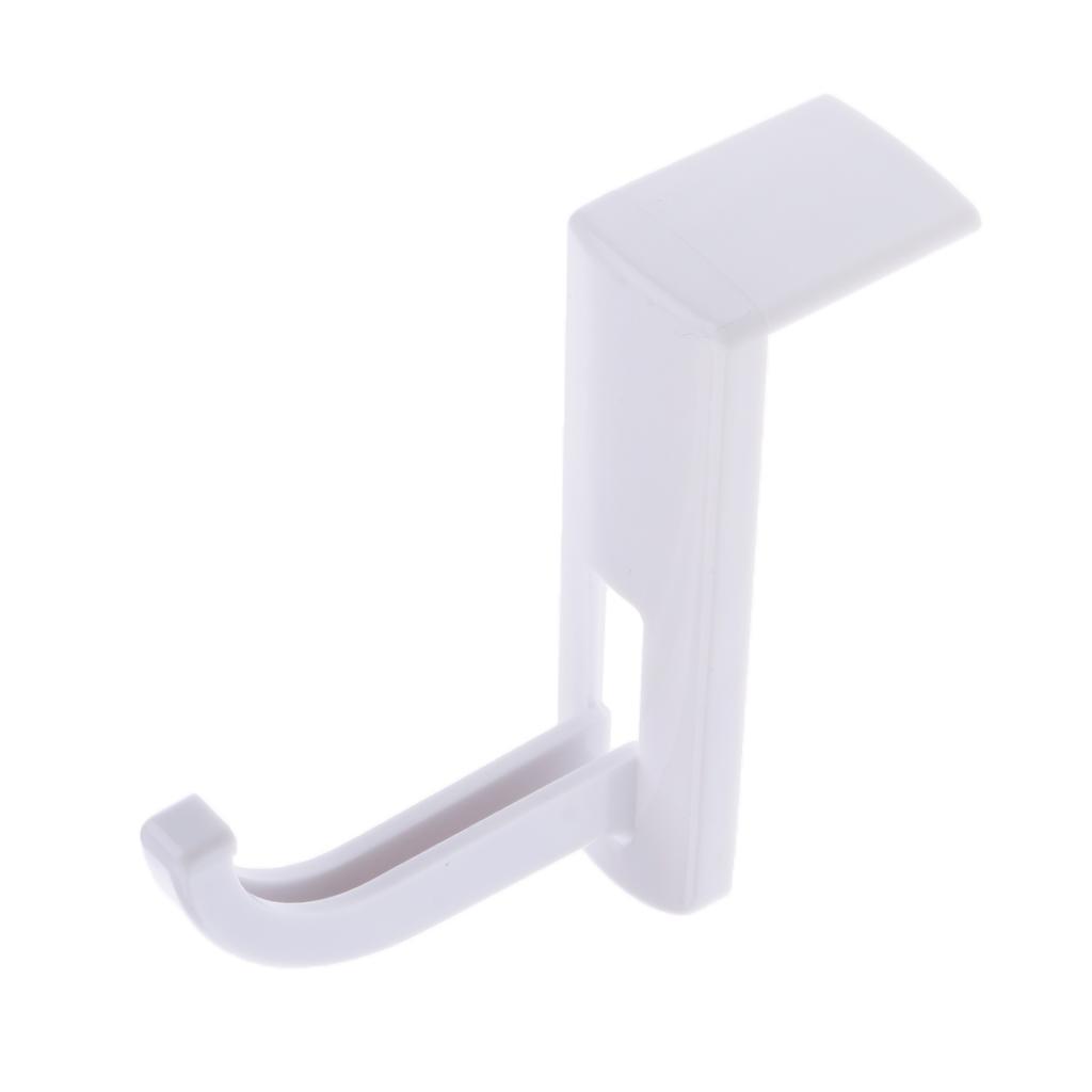 Headphone Headset Hanger Hook with Tape Sticker for Desk PC Display Black