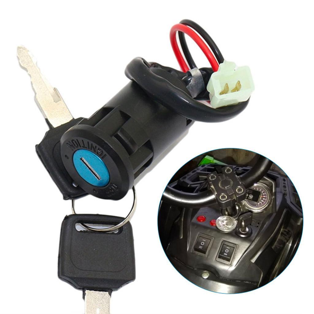 Electric 2 Wire Ignition Key for ATV Dirt Scooter Kart Bike