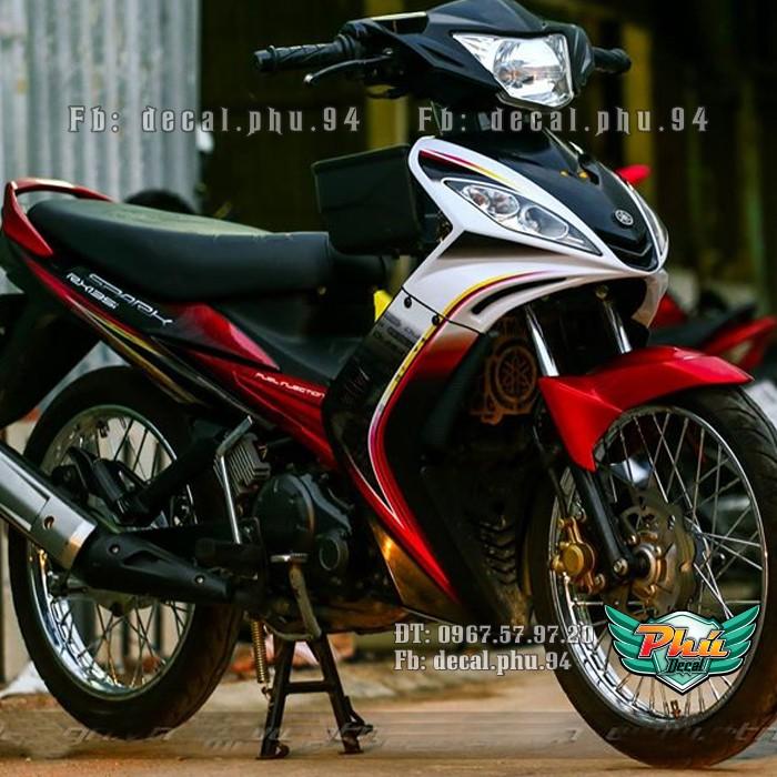 Tem rời Exciter 2006-2010 Spark đen trắng đỏ