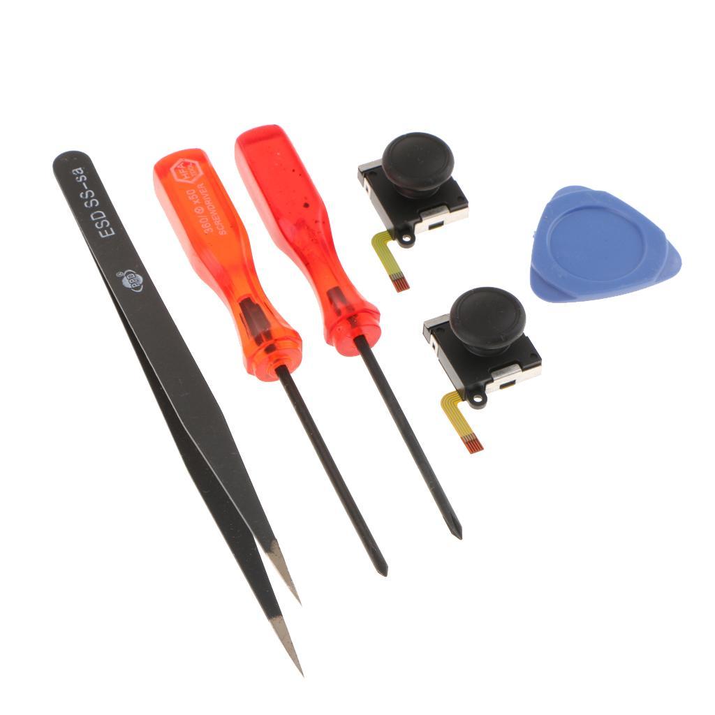 2 Set of 3d L / R Analog 3D Button Thumbstick Stick Joystick with Tool Set