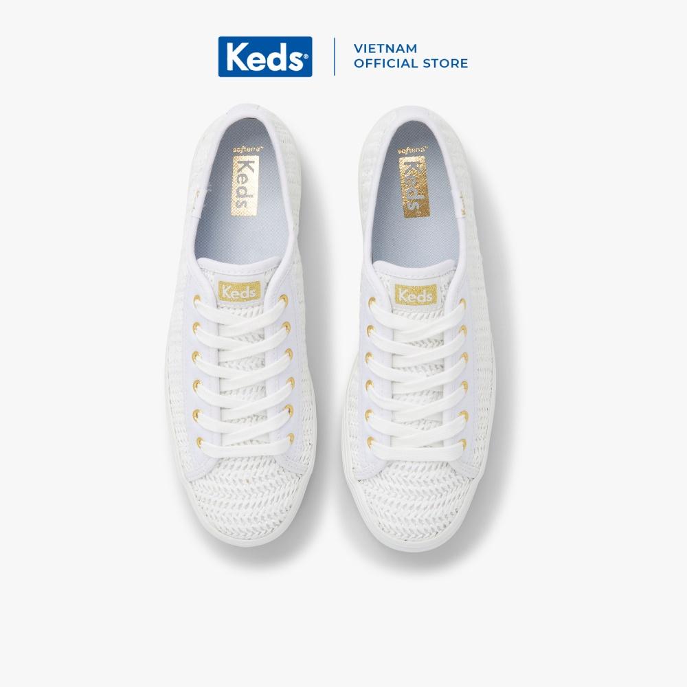 Giày Keds Nữ- Tripple Up Raffia White- KD066006