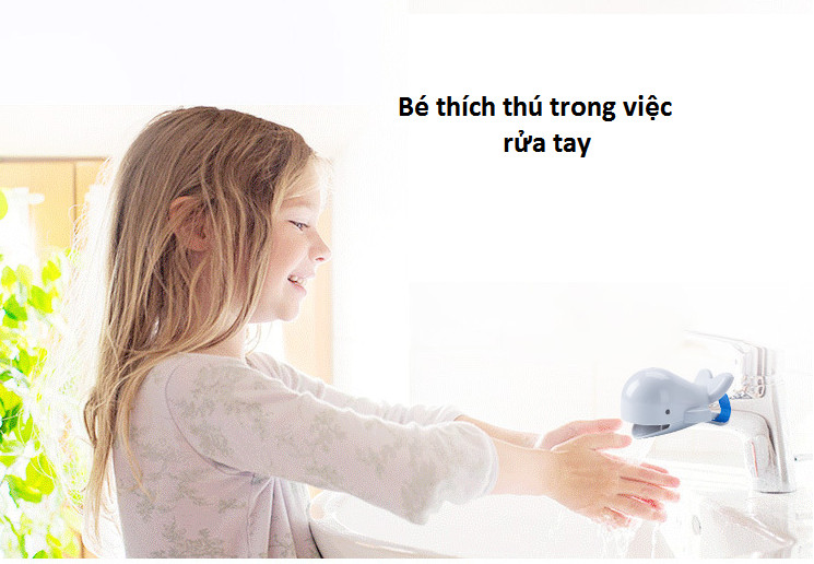 Vòi nước gắn lavabo hình cá voi