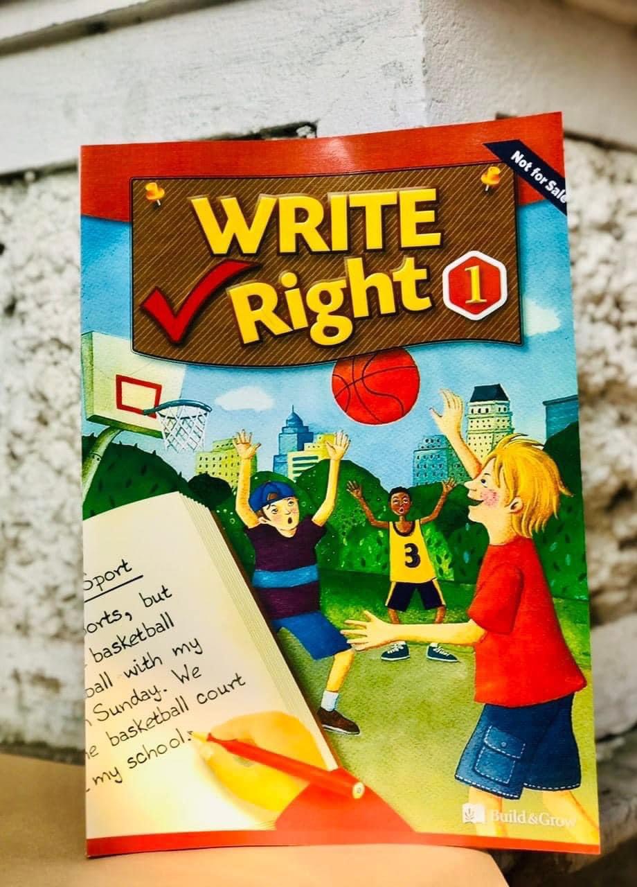 WRITE RIGHT 1-2-3 (bộ 3Q) luyện viết tiếng anh theo chủ đề