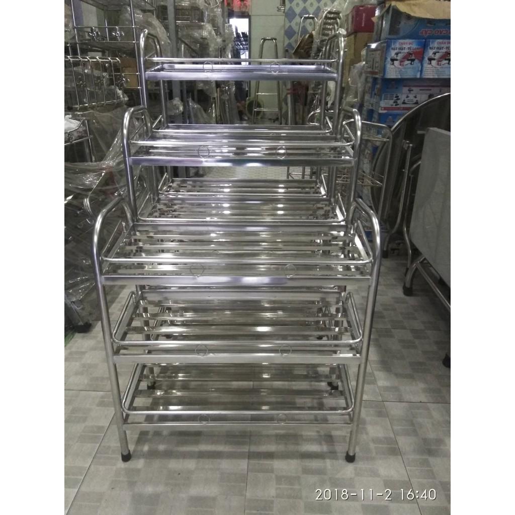 KỆ GIÀY DÉP THẺ 3 TẦNG INOX 201