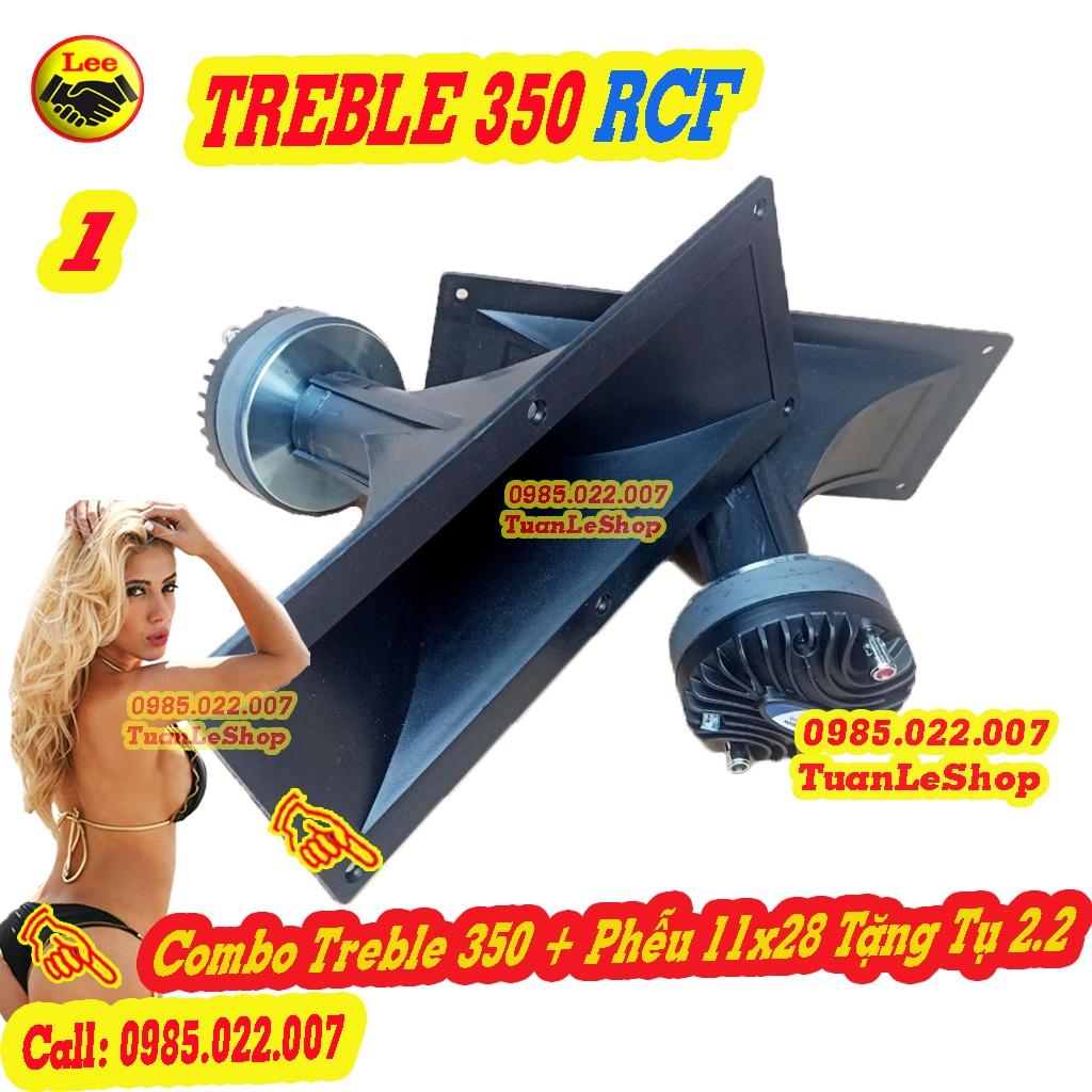 01 COMBO 1 LOA TREBLE R C F 350 NẮP NHÔM +01 PHỄU 11X28 TẶNG 01 TỤ 2.2 – TREBLE 350 NẮP NHÔM