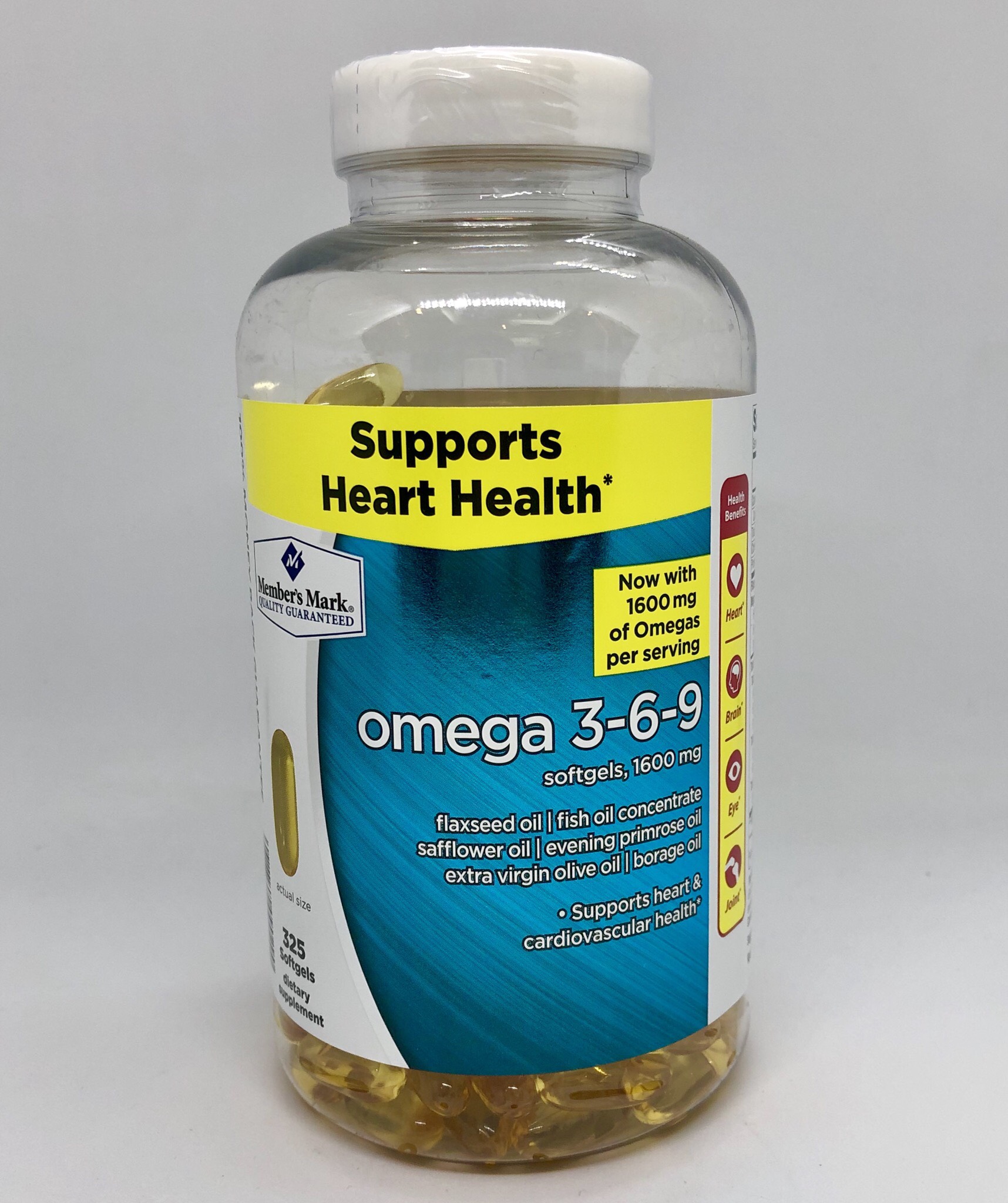 Thực phẩm bổ sung Dầu Cá nhập Mỹ Member's Mark OMEGA 3-6-9 Supports Heart Health - Hỗ trợ Tim mạch, Mắt