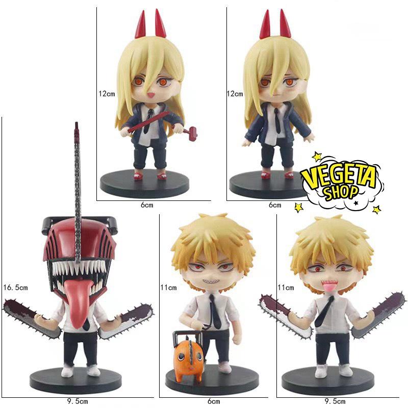 Mô hình Chainsaw Man - Set mô hình nhân vật Denji Pochita Power Aki Hayakawa Makima Reze Quỷ cưa Quỷ máu - Cao 4~16,5cm