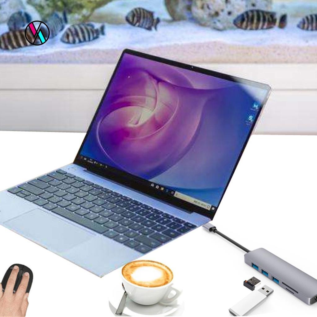 Hub chuyển đổi mở rộng 6 trong 1 4K Type C sang HDMI USB 3.0 Micro-SD TF