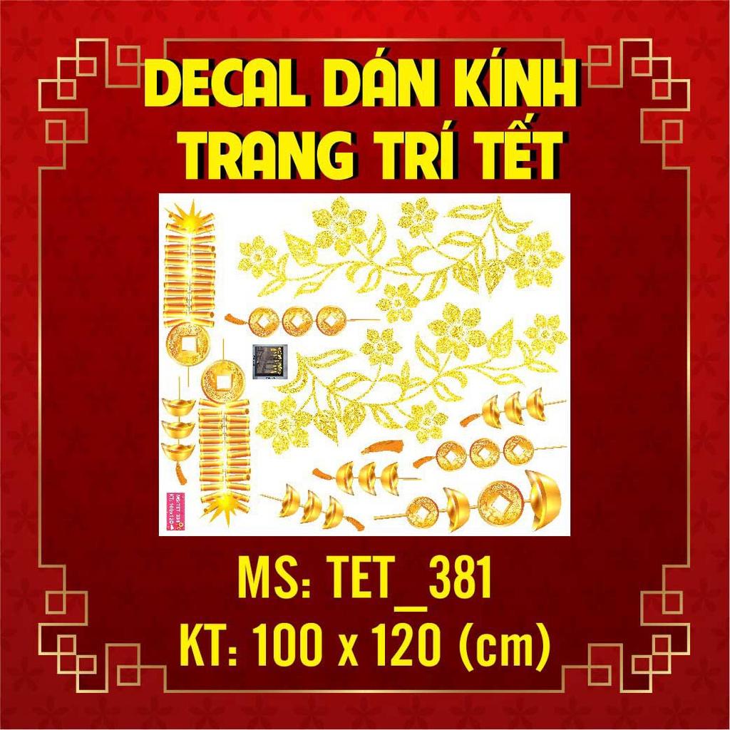 DECAL TRANG TRÍ TẾT 2023 COMBO SỐ 68