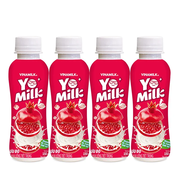 Thùng 24 Chai Sữa Chua Uống Vinamilk Lựu Đỏ (150ml)