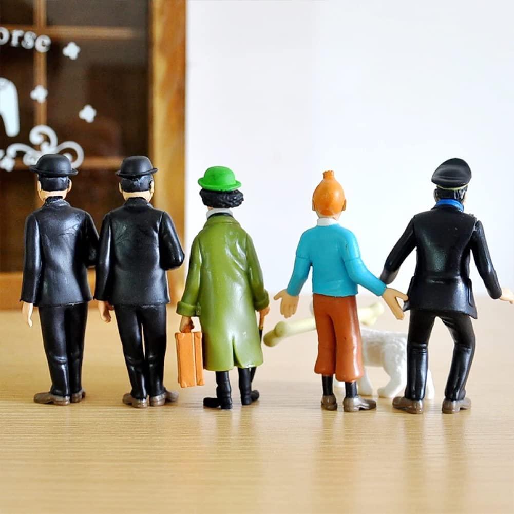 Những Cuộc Phiêu Lưu Của Tintin Mini Hình, 6 Chiếc Topper Các Bức Tượng Nhỏ Hoạt Hình Búp Bê