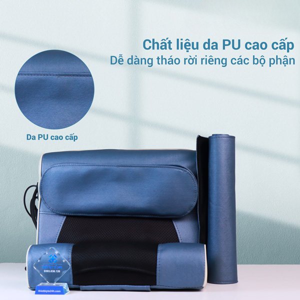 Gối massage cổ vai gáy, máy massage, gối massage hồng ngoại 16 bi cao cấp hỗ trợ mát xa vùng cổ,vai gáy hiệu quả